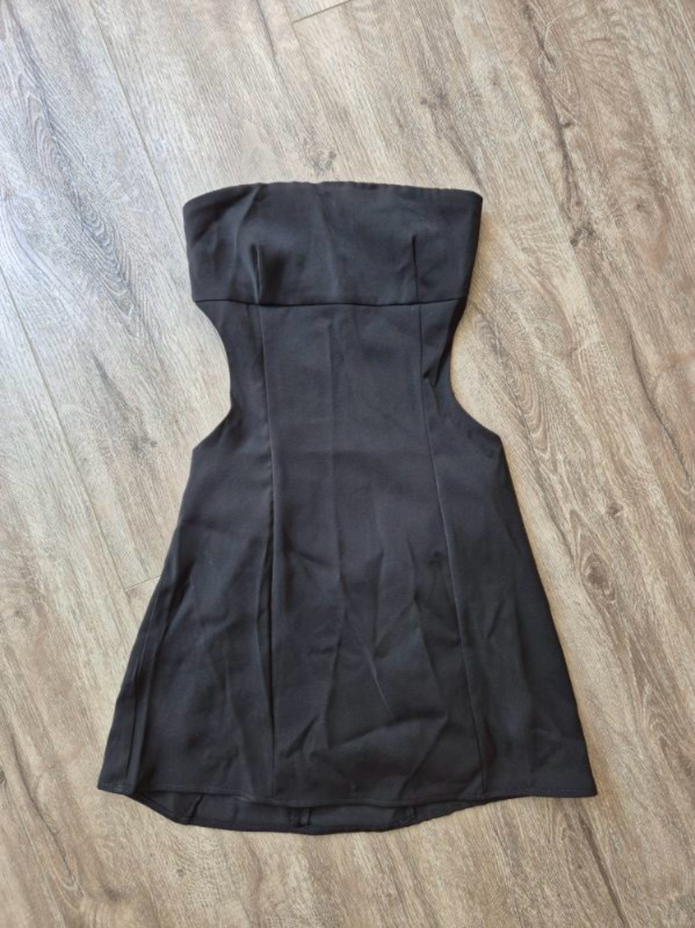 Peppermayo Black Antalya Strapless Mini Dress